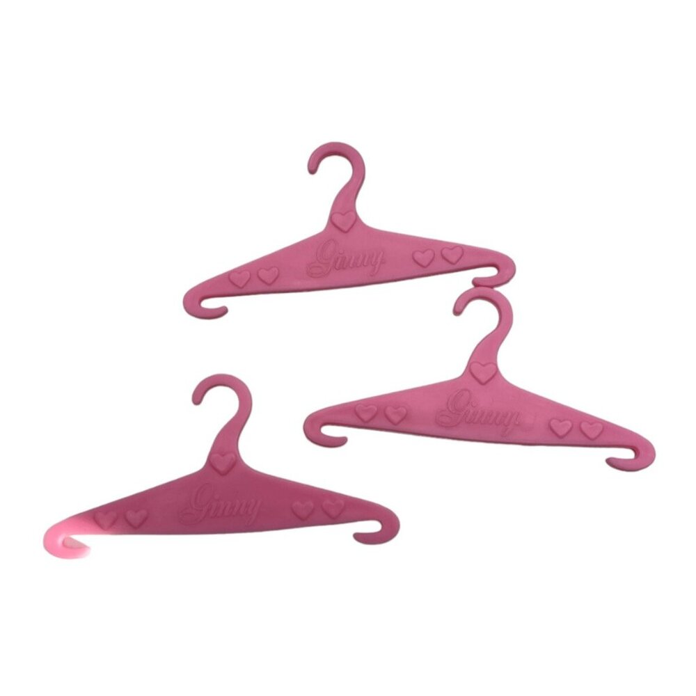 Vintage Ginny Doll  Replacement Hangers 3 Pink marked MII